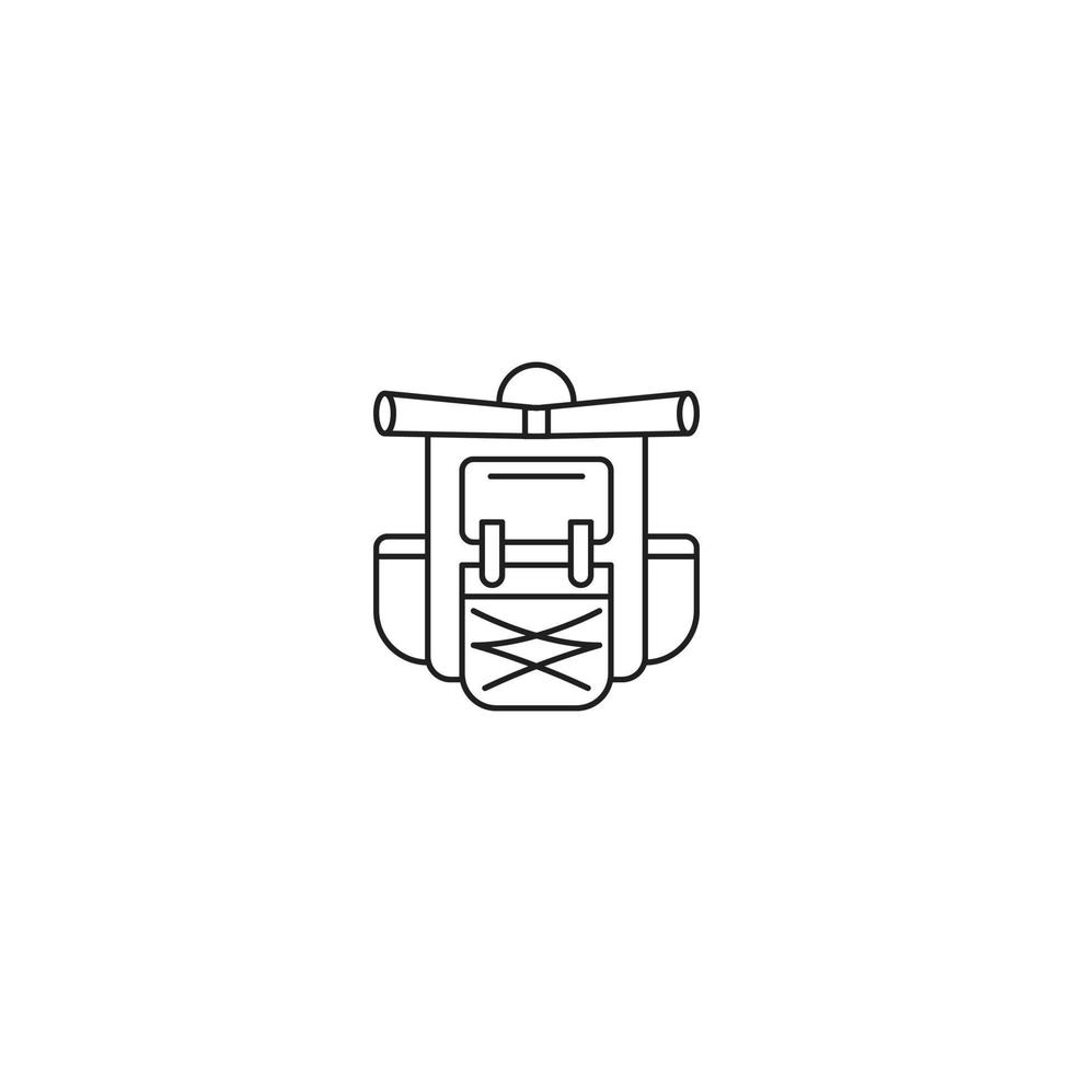 Backpack line icon. linear style sign for mobile concept and web design. Backpack outline vector icon. Symbol, logo illustration. Vector graphic