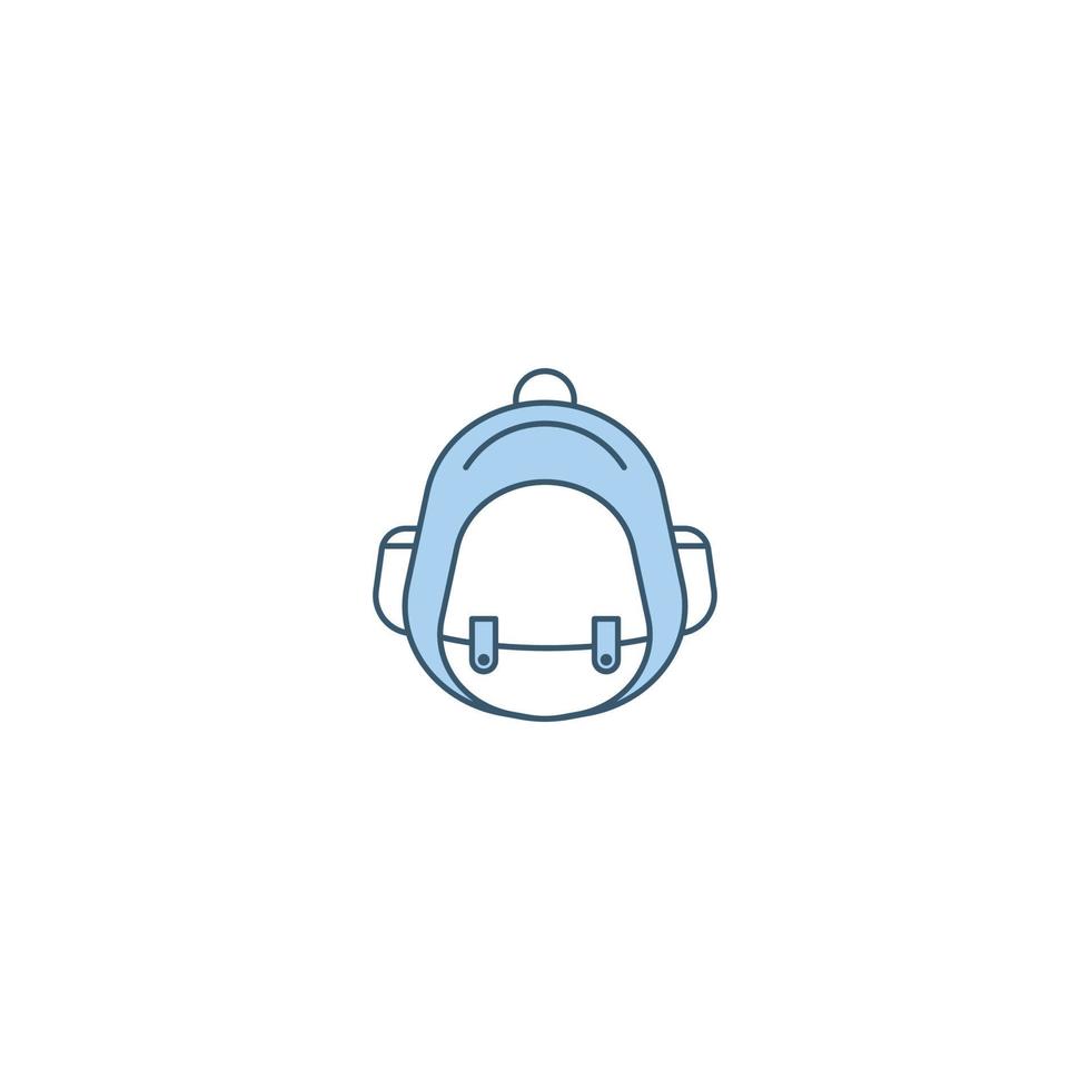 Backpack filled line icon. linear style sign for mobile concept and web design. Backpack filled line vector icon. Symbol, logo illustration. Vector graphic