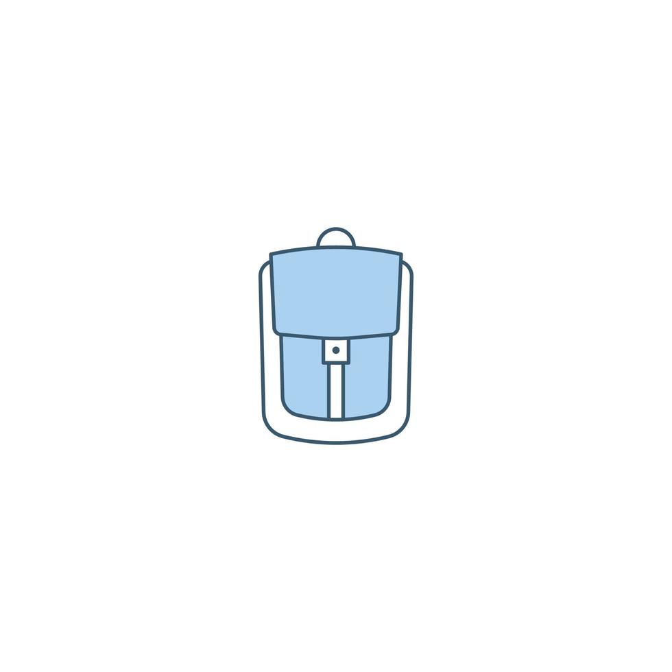 Backpack filled line icon. linear style sign for mobile concept and web design. Backpack filled line vector icon. Symbol, logo illustration. Vector graphic