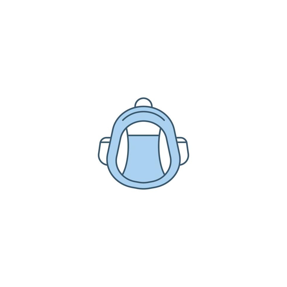 Backpack filled line icon. linear style sign for mobile concept and web design. Backpack filled line vector icon. Symbol, logo illustration. Vector graphic