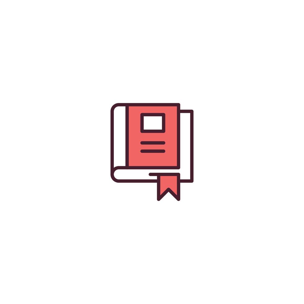 Bookmark Filled line icon. linear style sign for mobile concept and web design. Bookmark Line vector icon. Symbol, logo illustration. Vector graphic