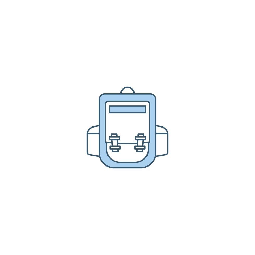 Backpack filled line icon. linear style sign for mobile concept and web design. Backpack filled line vector icon. Symbol, logo illustration. Vector graphic