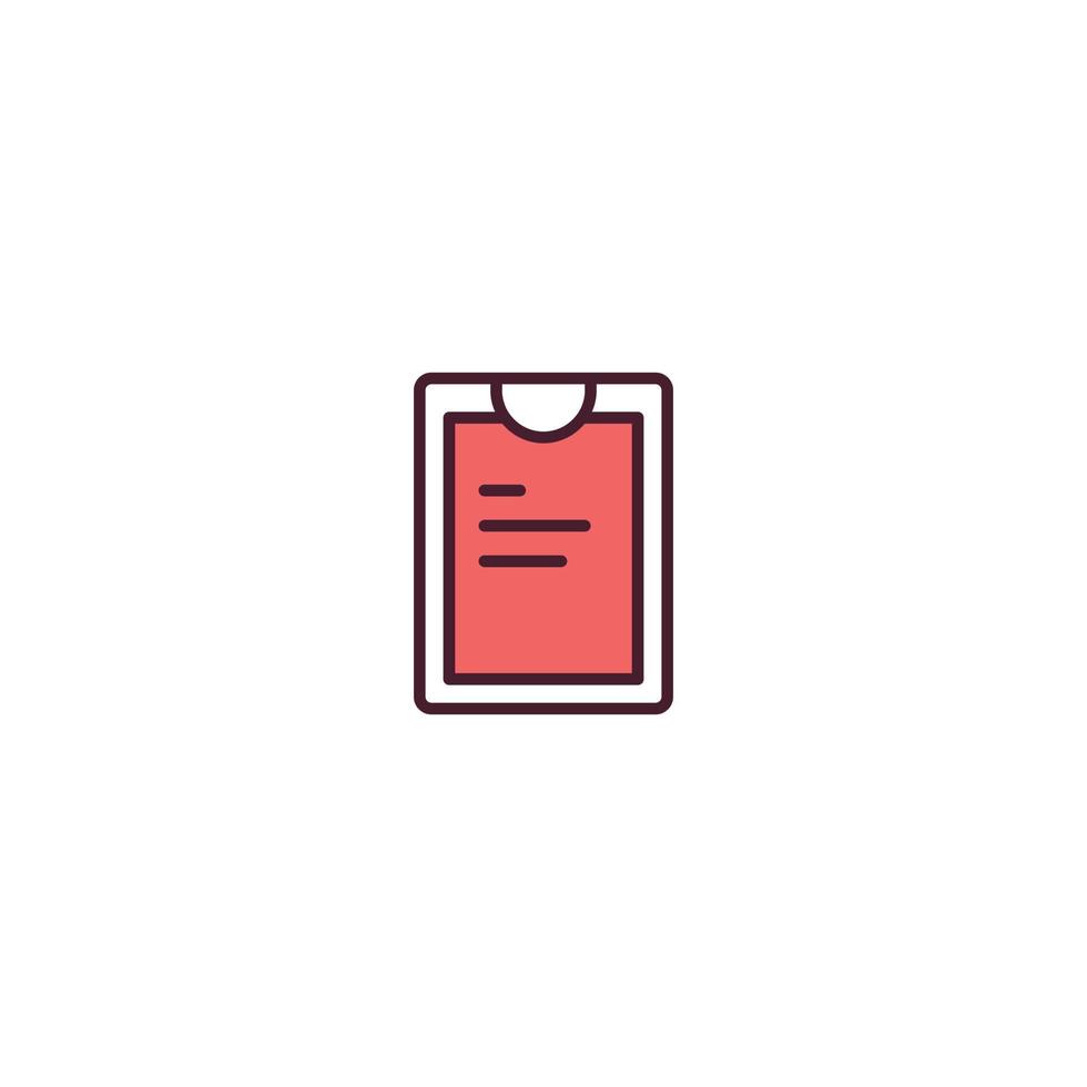 Clipboard Filled line icon. linear style sign for mobile concept and web design. Clipboard Line vector icon. Symbol, logo illustration. Vector graphic