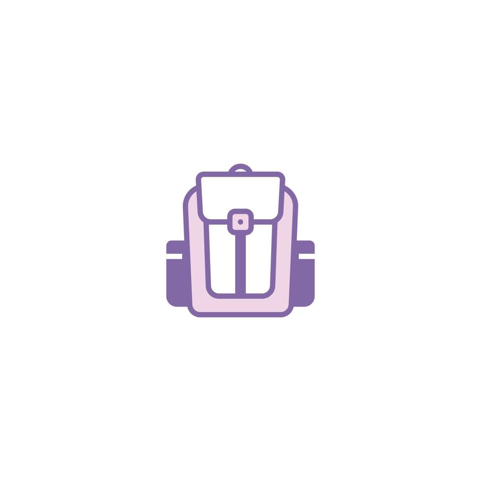 Backpack filled line icon. linear style sign for mobile concept and web design. Backpack filled line vector icon. Symbol, logo illustration. Vector graphic