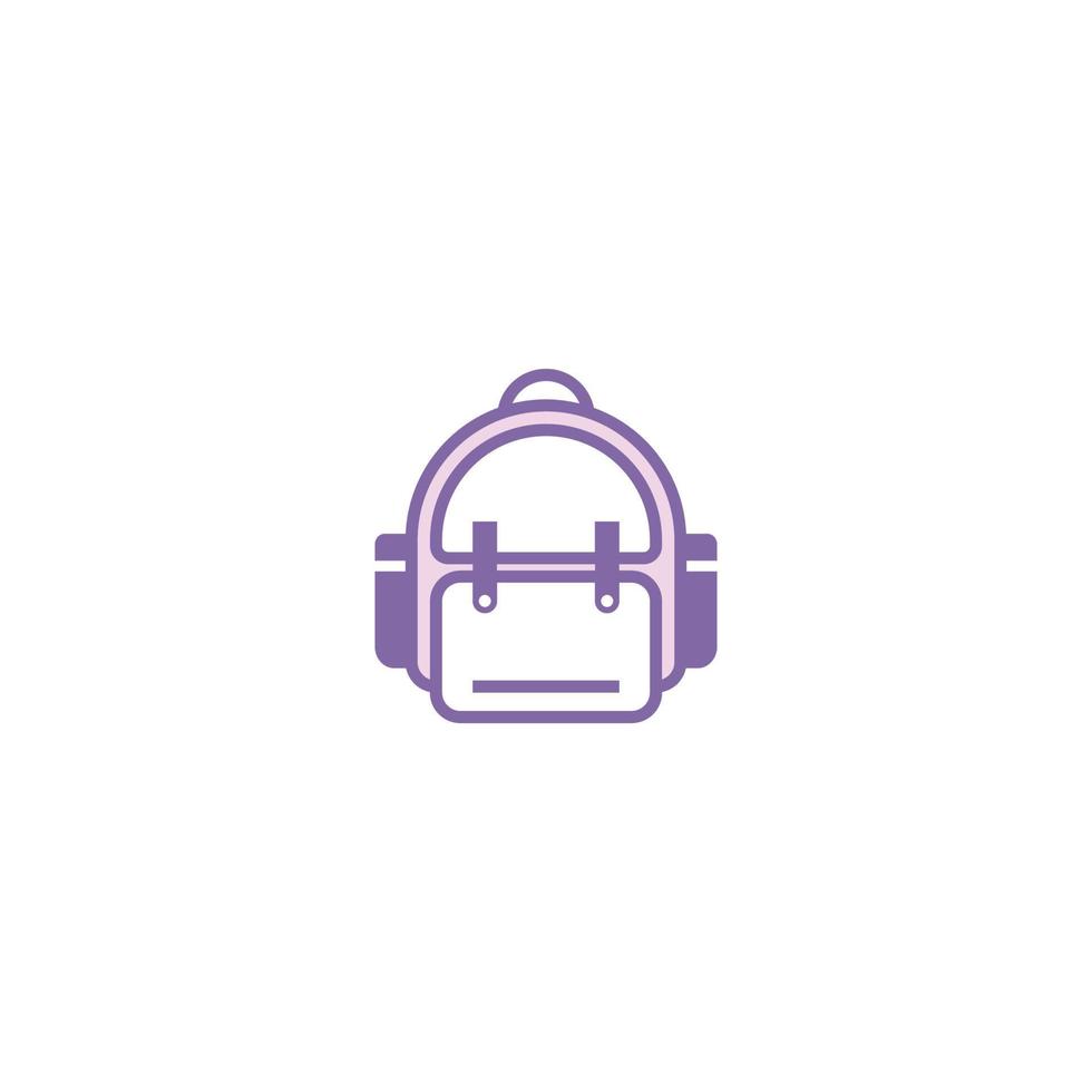 Backpack filled line icon. linear style sign for mobile concept and web design. Backpack filled line vector icon. Symbol, logo illustration. Vector graphic