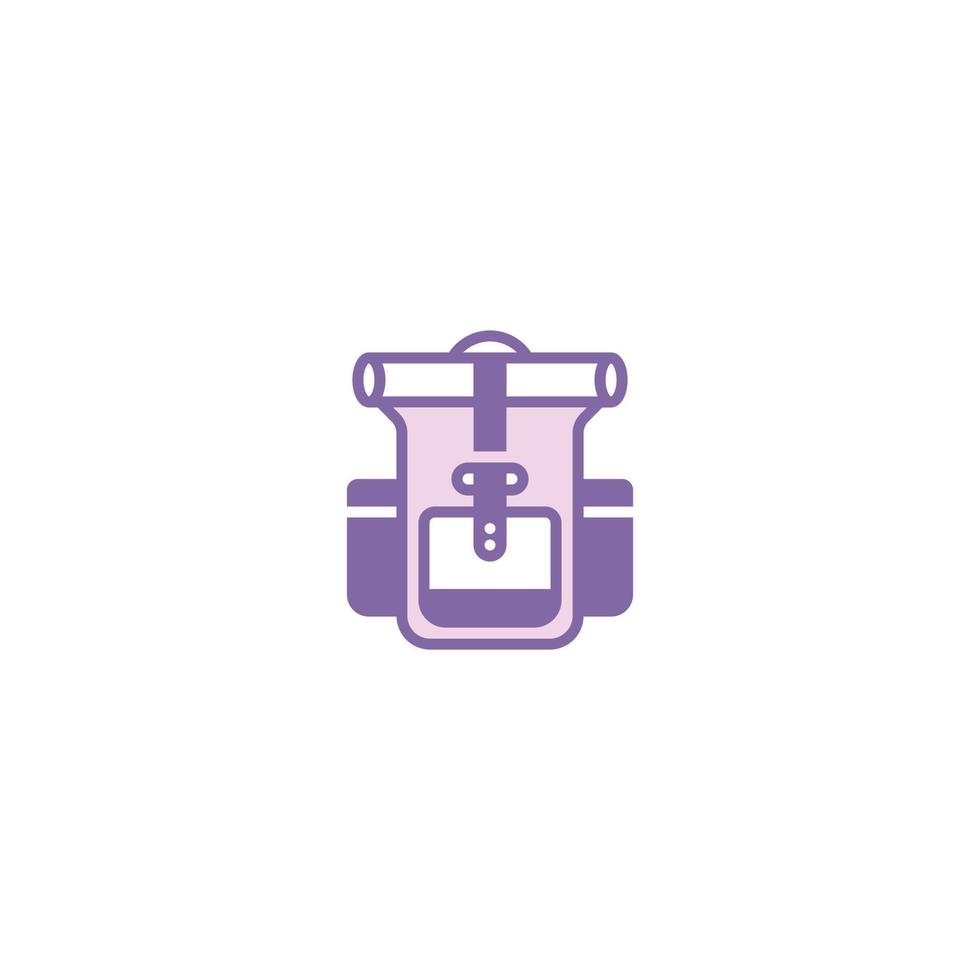 Backpack filled line icon. linear style sign for mobile concept and web design. Backpack filled line vector icon. Symbol, logo illustration. Vector graphic