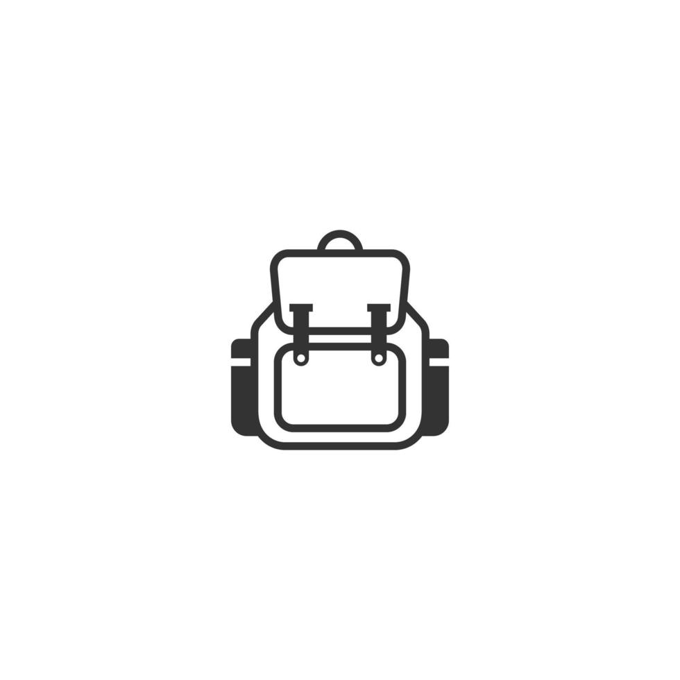 icono de línea de mochila. signo de estilo lineal para concepto móvil y diseño web. icono de vector de contorno de mochila. símbolo, ilustración de logotipo. gráfico vectorial