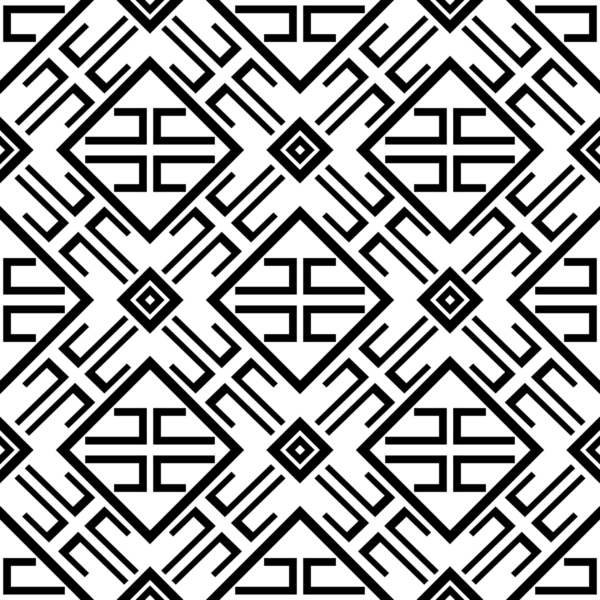 black white floral geometric fabric pattern 8107309 Vector Art at Vecteezy