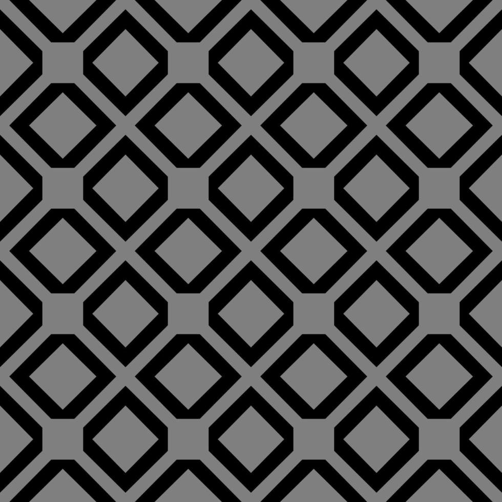 monochrome geometric floral fabric pattern vector