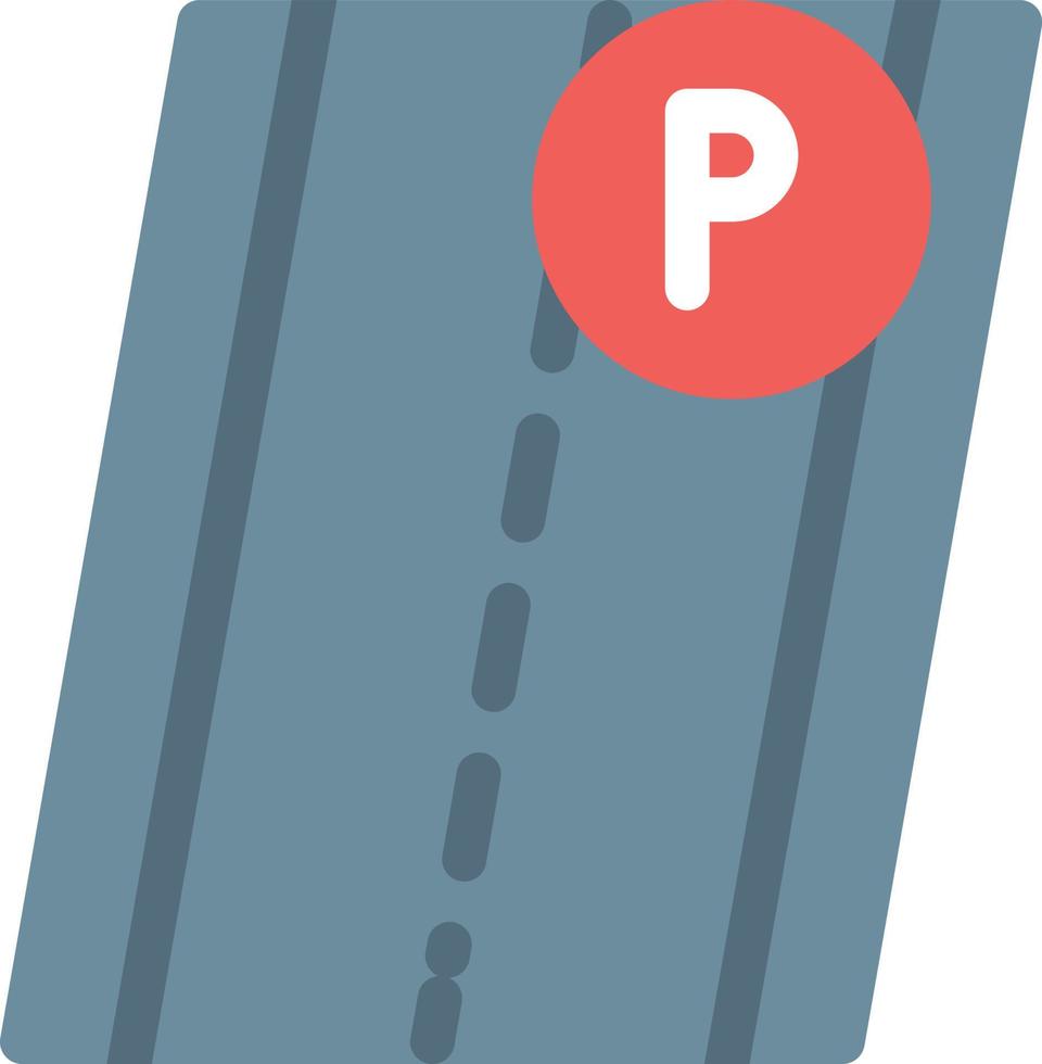 ilustración de vector de estacionamiento de carretera en un fondo. símbolos de calidad premium. iconos vectoriales para concepto y diseño gráfico.