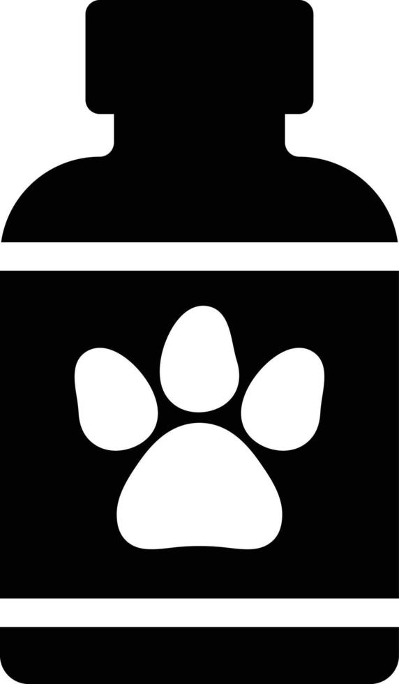 ilustración vectorial de champú para mascotas en un fondo. símbolos de calidad premium. iconos vectoriales para concepto y diseño gráfico. vector