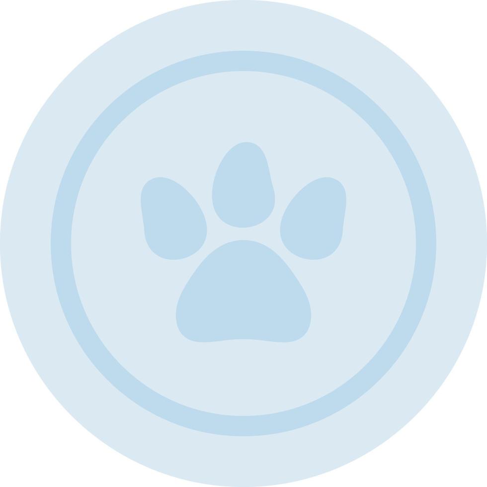 paw circle vector illustration on a background.Premium quality symbols.vector icons for concept and graphic design.