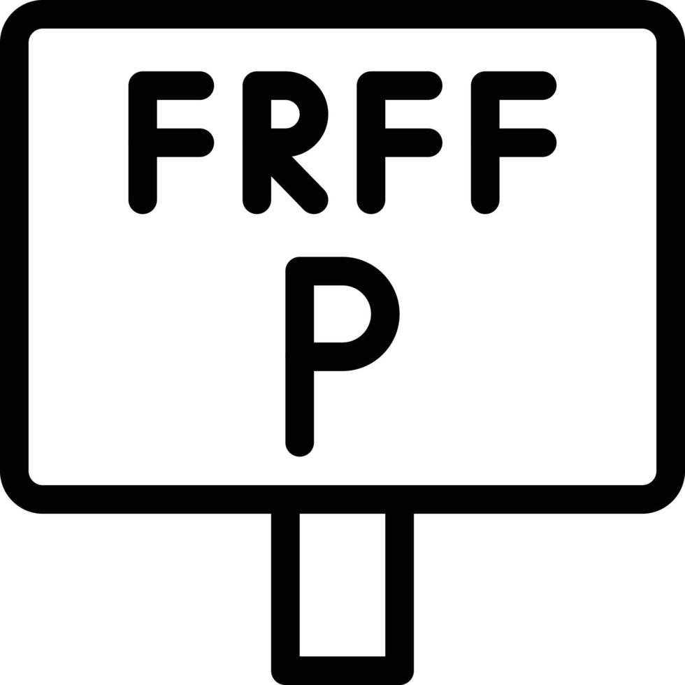 FRFF parking vector illustration on a background.Premium quality symbols.vector icons for concept and graphic design.