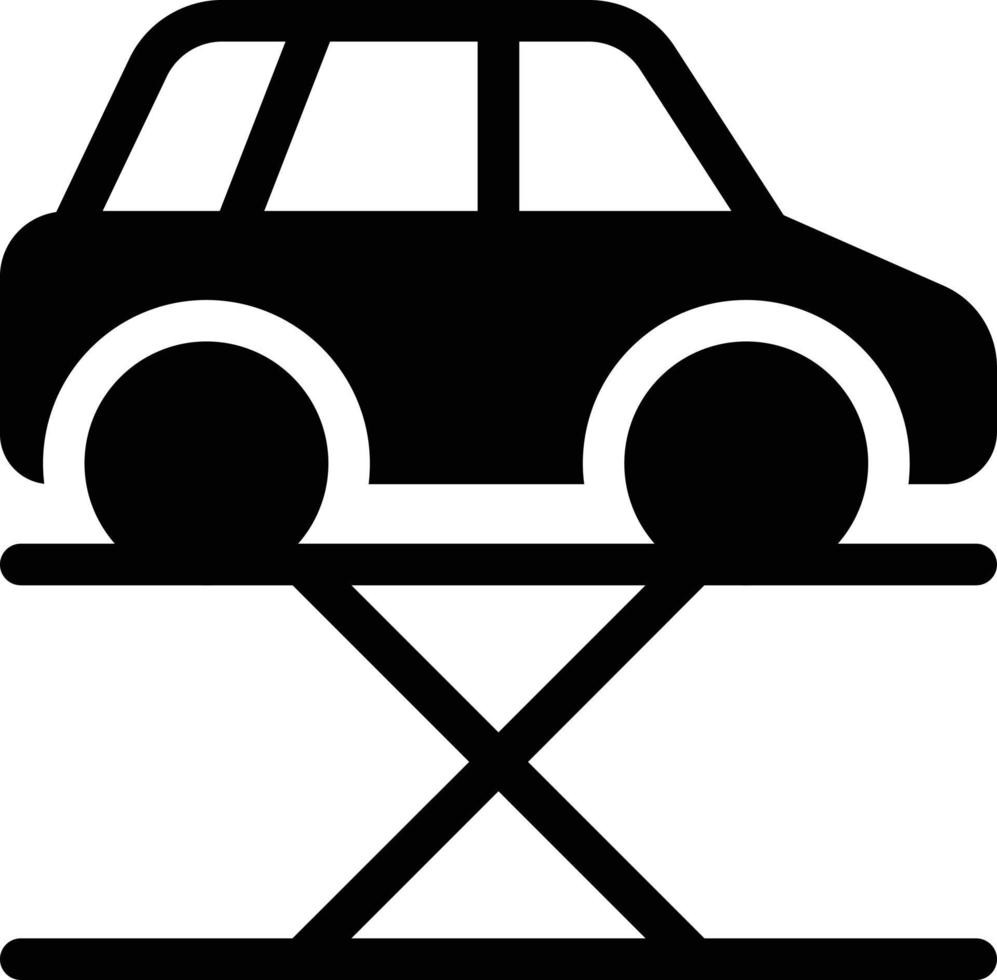 ilustración vectorial de elevación de automóviles en un fondo. símbolos de calidad premium. iconos vectoriales para concepto y diseño gráfico. vector
