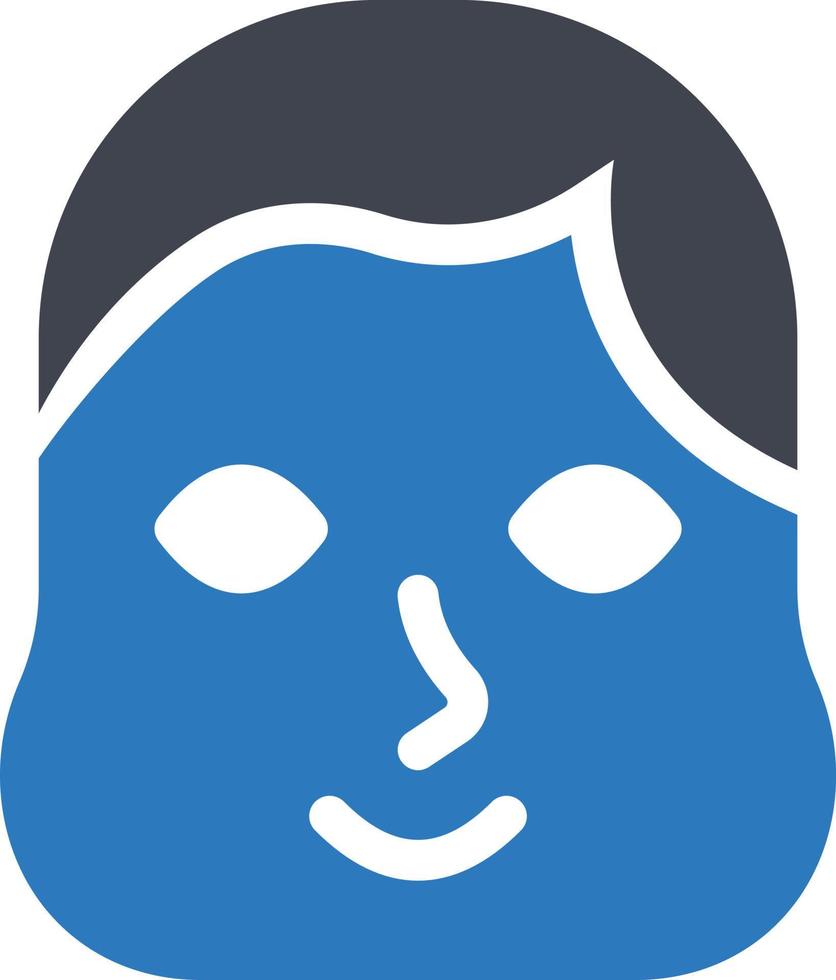 chubby face vector illustration on a background.Premium quality symbols.vector icons for concept and graphic design.