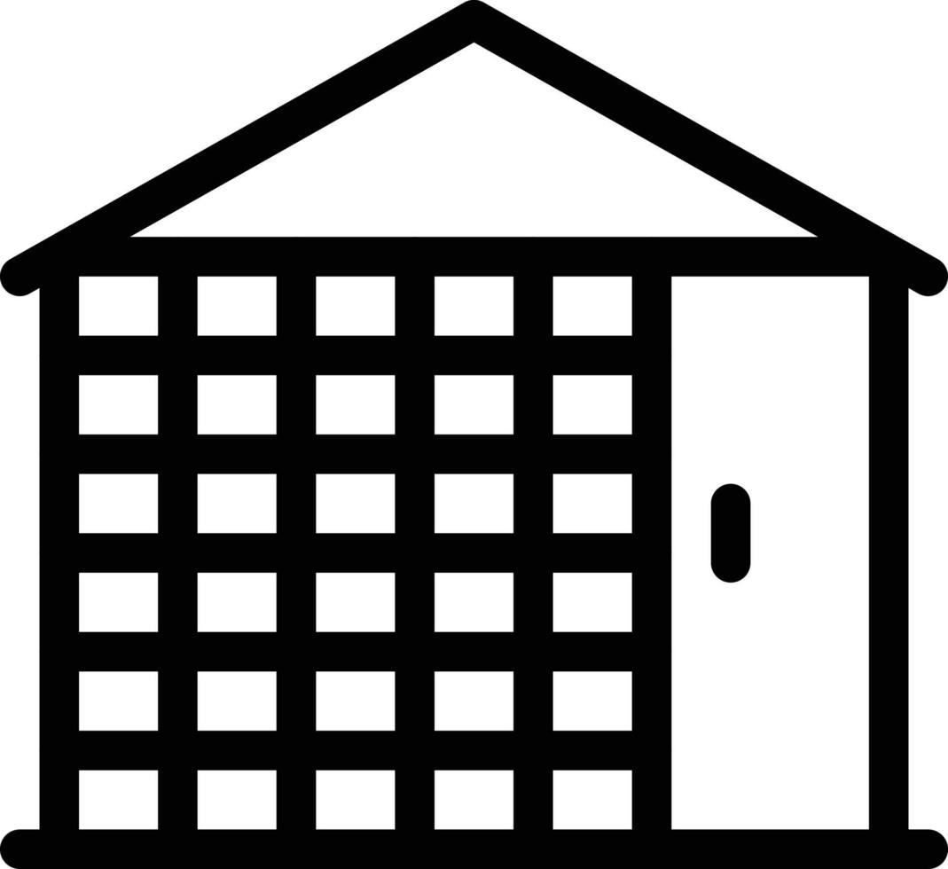 Ilustración de vector de refugio en casa sobre un fondo. Símbolos de calidad premium. Iconos vectoriales para concepto y diseño gráfico.