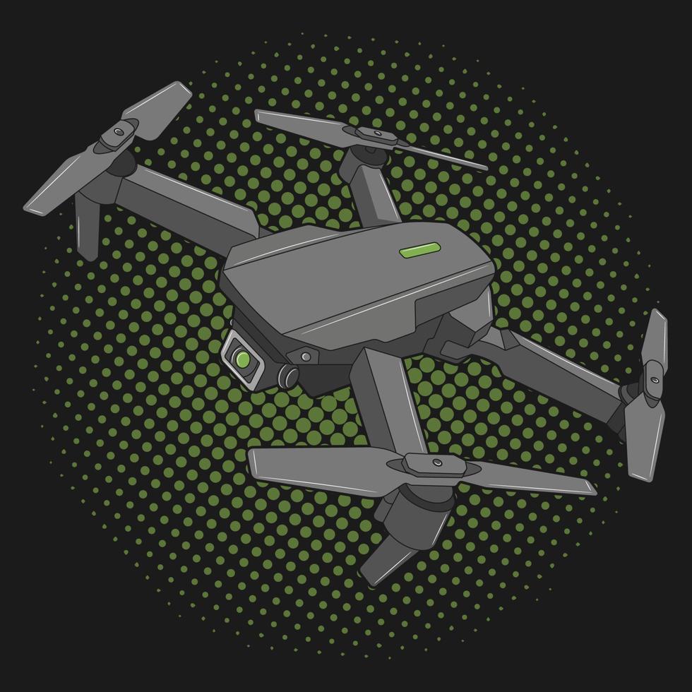ilustración vectorial de drones vector
