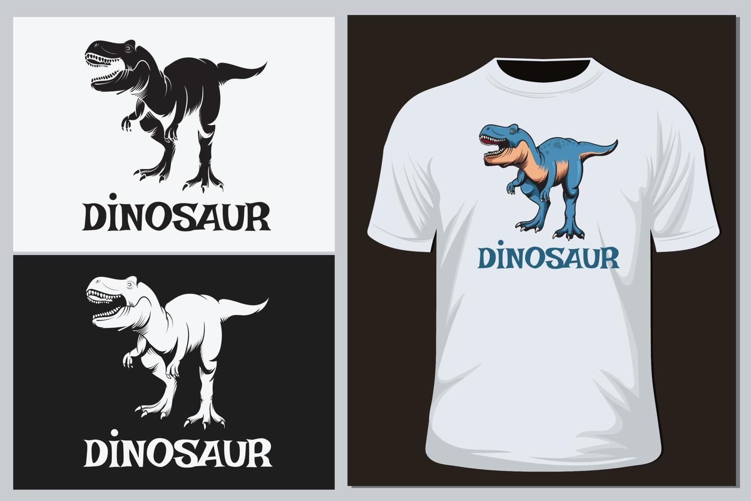 Dinosaur vector t shirt