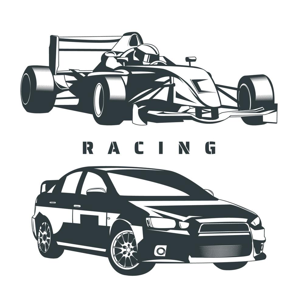 Racing car vector