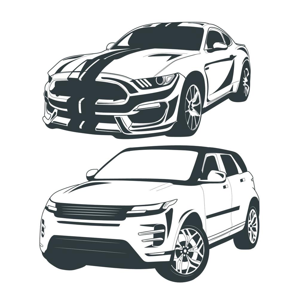 Ilustración de vector de coche