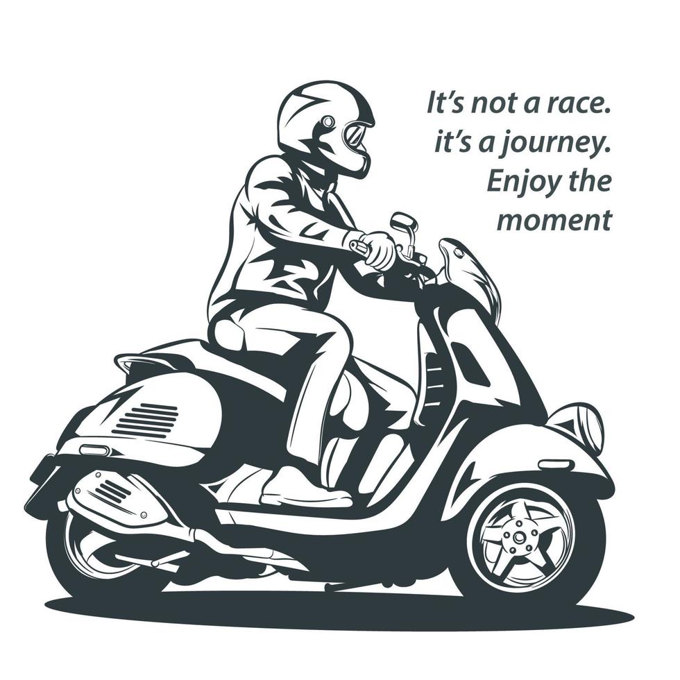 Scooter vector illustration