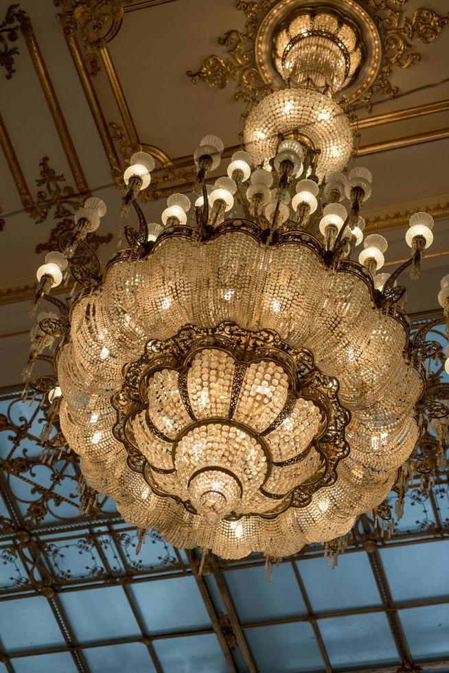 Interior view of the Palace of the People building in Bucharest Romania on September 21, 2018 photo