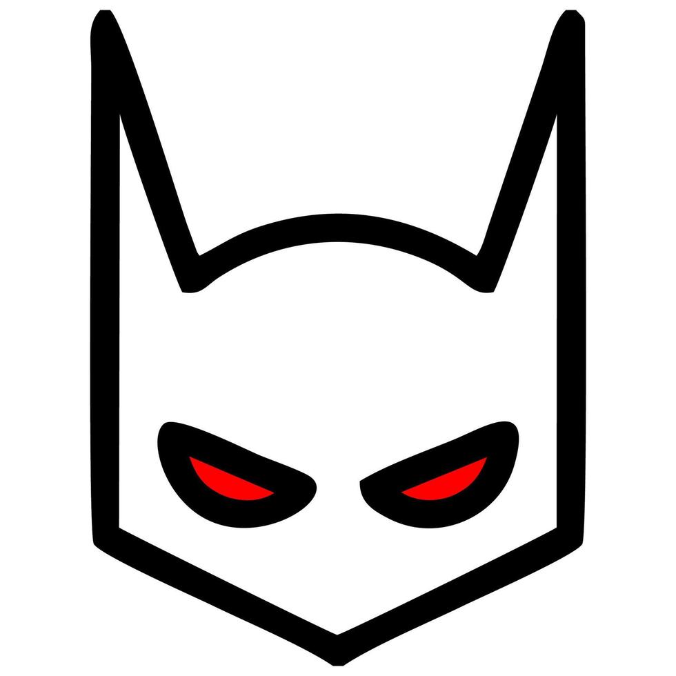 mask vector icon on white background.