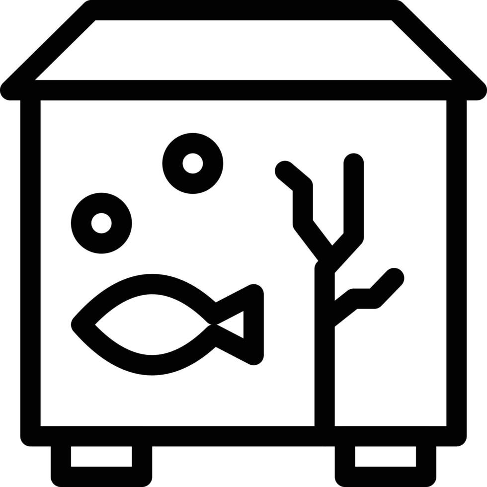 ilustración de vector de acuario de peces en un fondo. símbolos de calidad premium. iconos vectoriales para concepto y diseño gráfico.
