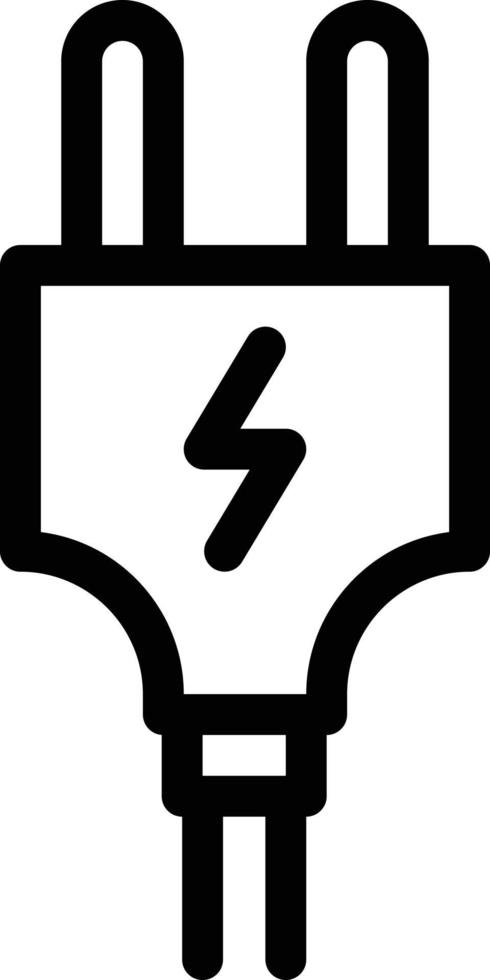 Ilustración de vector de enchufe eléctrico en un fondo. Símbolos de calidad premium. Iconos vectoriales para concepto y diseño gráfico.