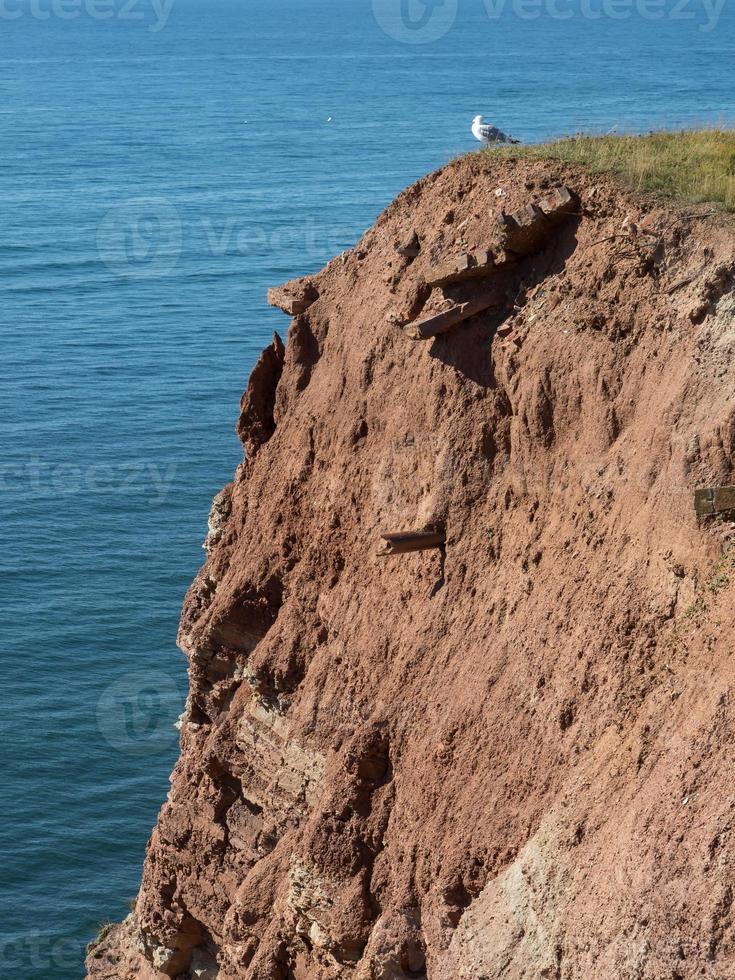 isla de helgoland en el mar del norte foto