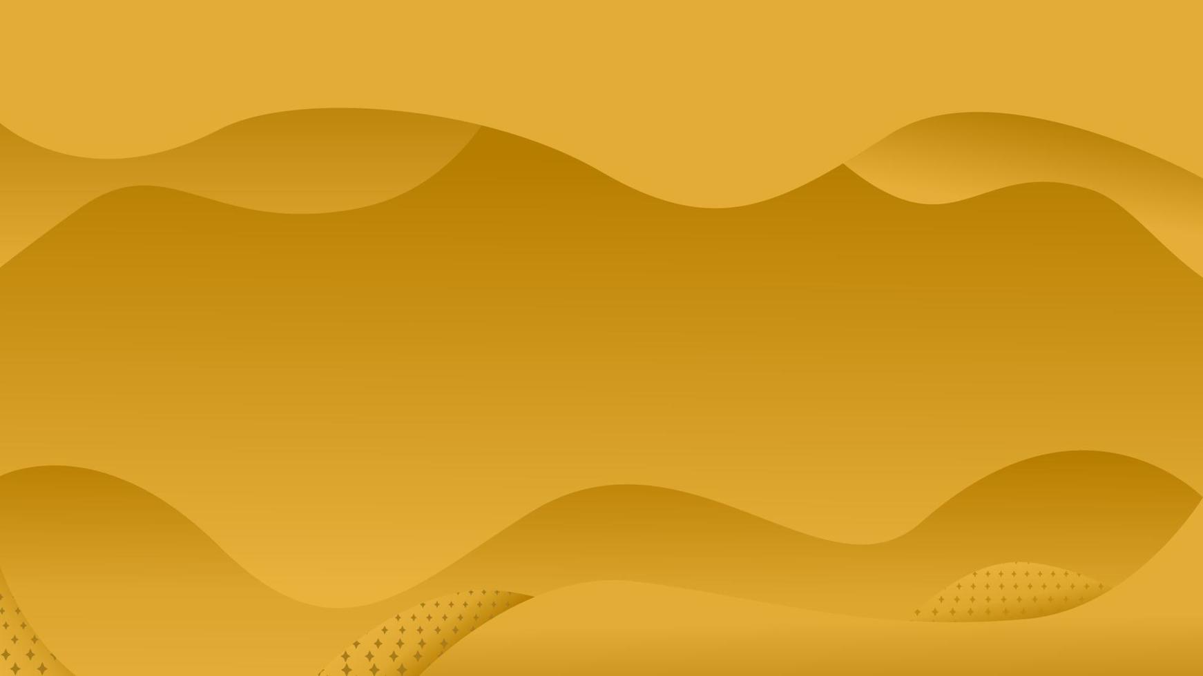 fondo ondulado dorado degradado moderno vector