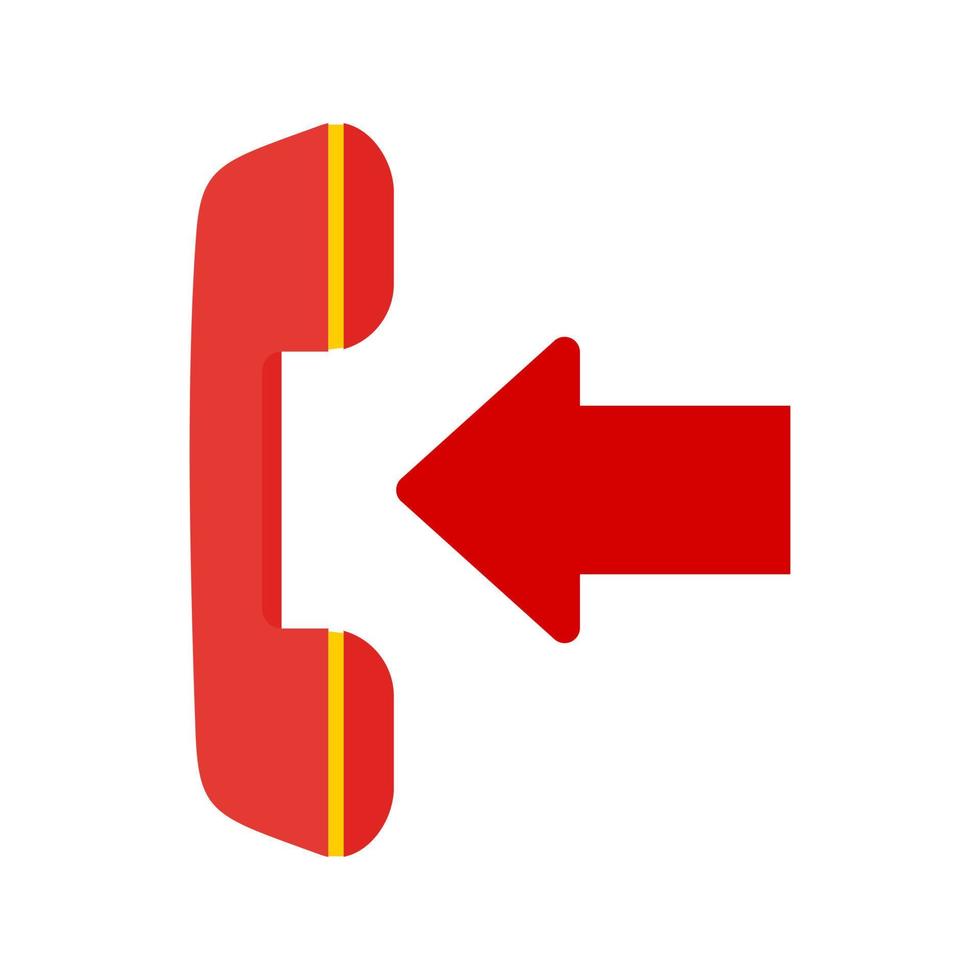 Incoming Call Line Icon vector