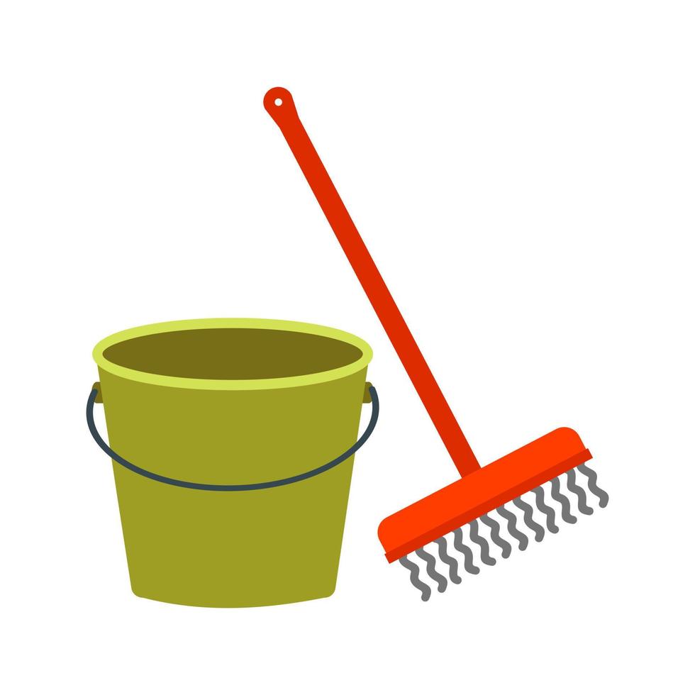 Mopping Line Icon vector