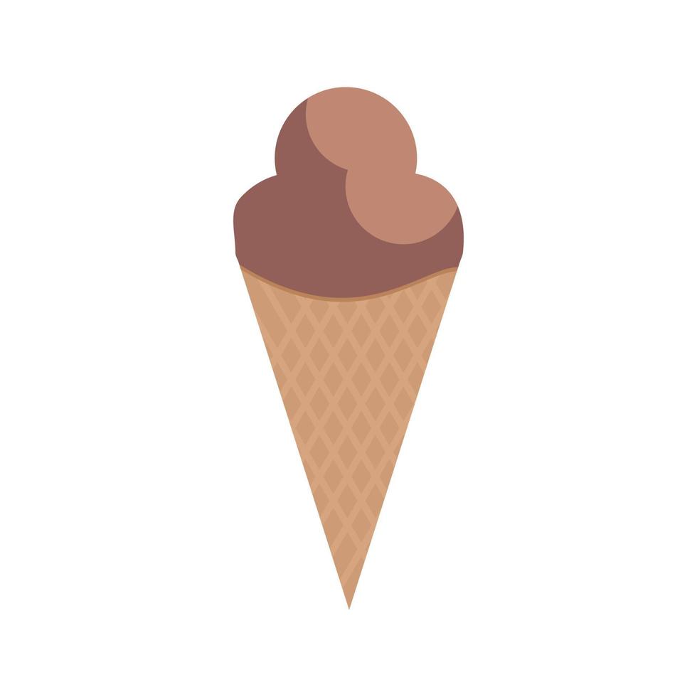 icono de línea de cono de helado vector
