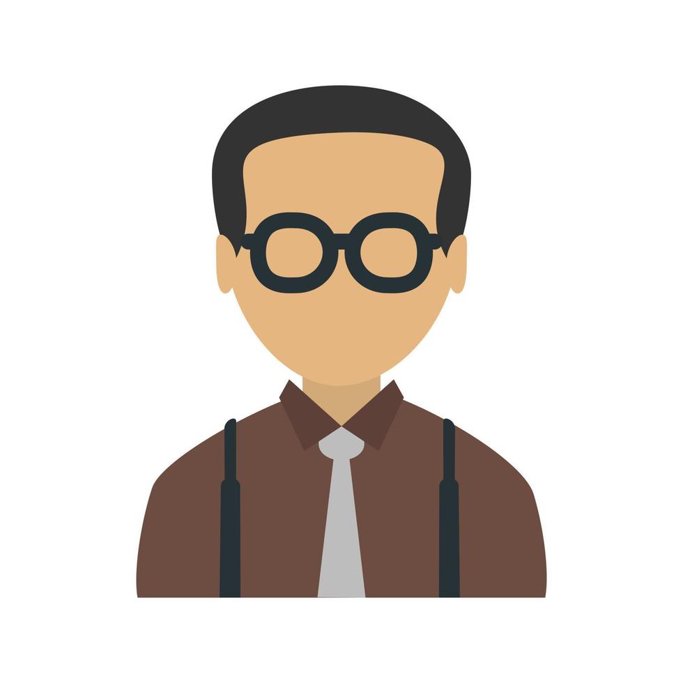 icono de línea nerd vector