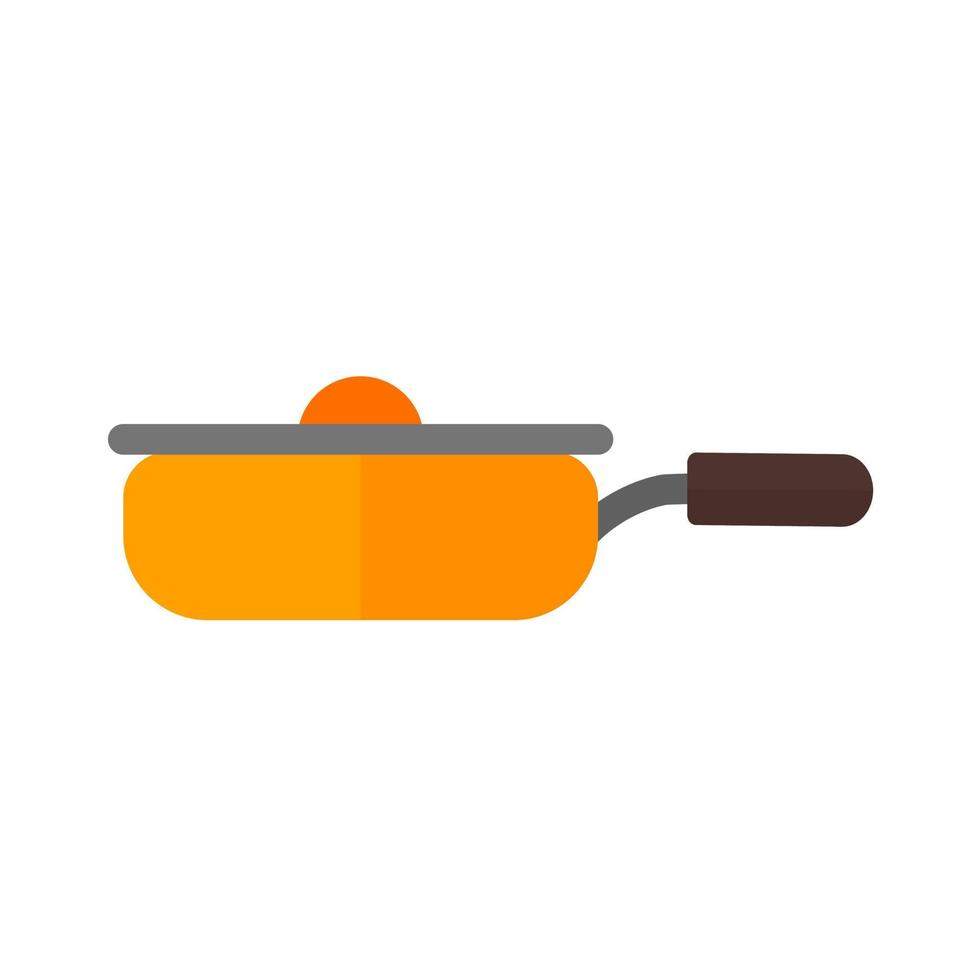 Frying Pan Line Icon vector