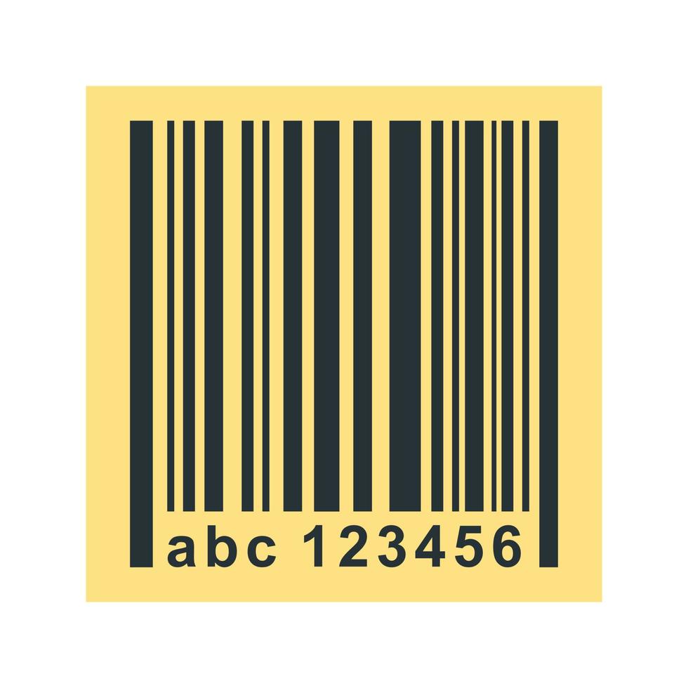Barcode Line Icon vector
