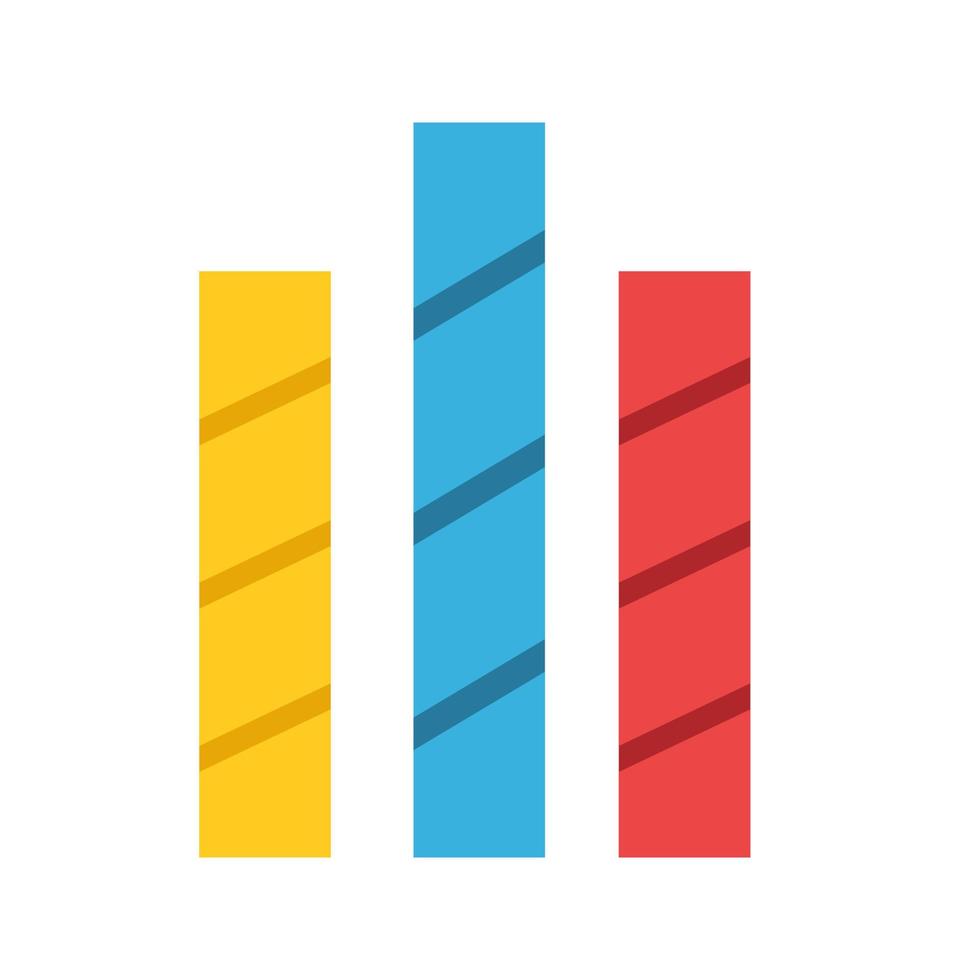 Striped Bars Line Icon vector