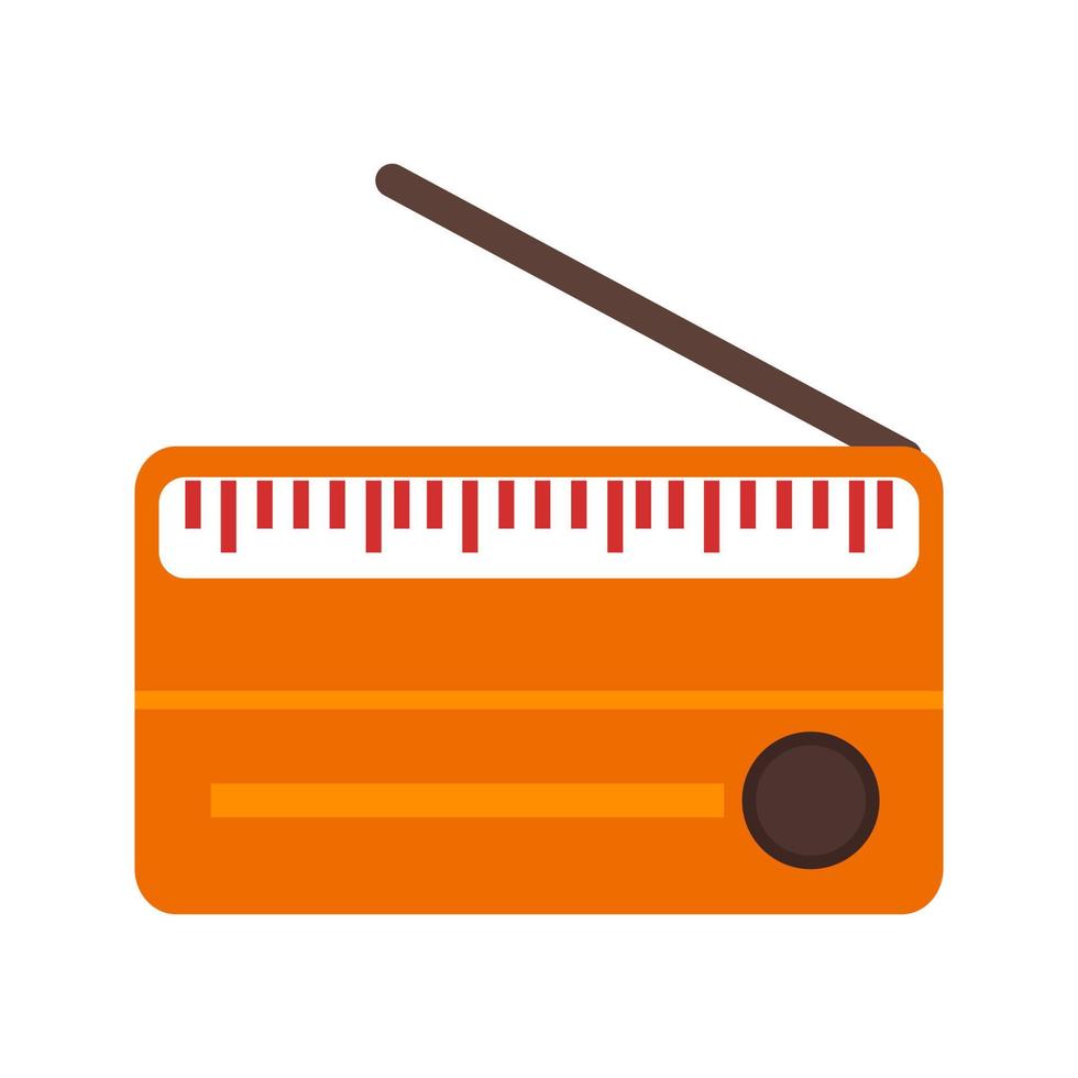 Old Radio Set Line Icon vector