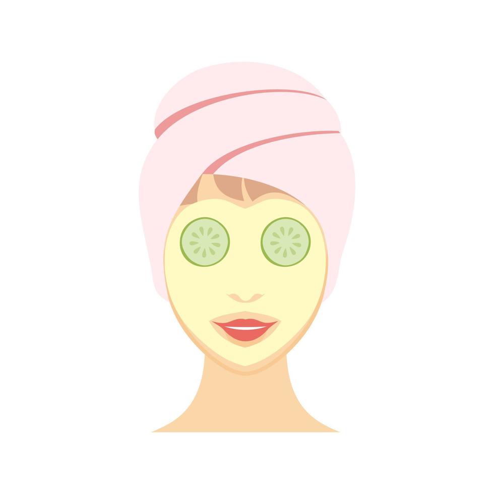 Mask on Face Line Icon vector