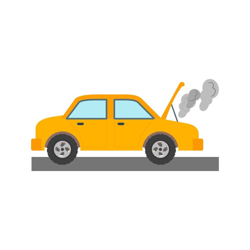 Fumes from Engine Line Icon vector