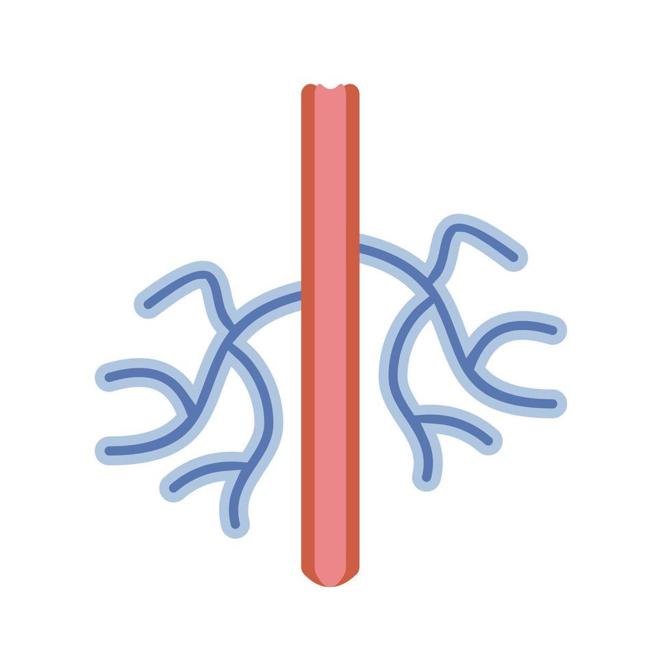 Blood Vessel Line Icon vector