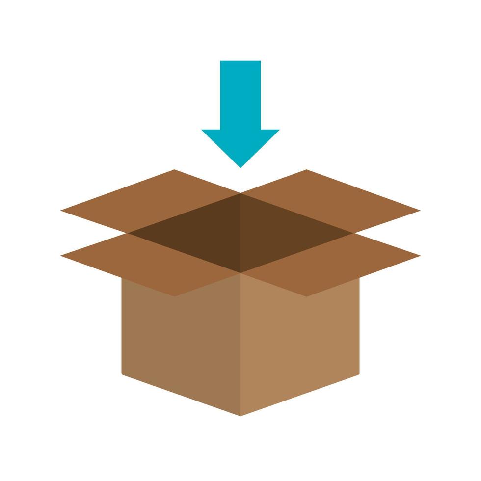 Add to Package Line Icon vector