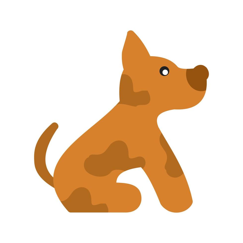 icono de línea de perro mascota vector