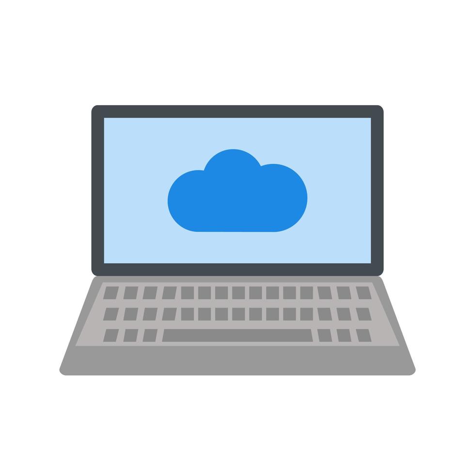 Cloud System Line Icon vector