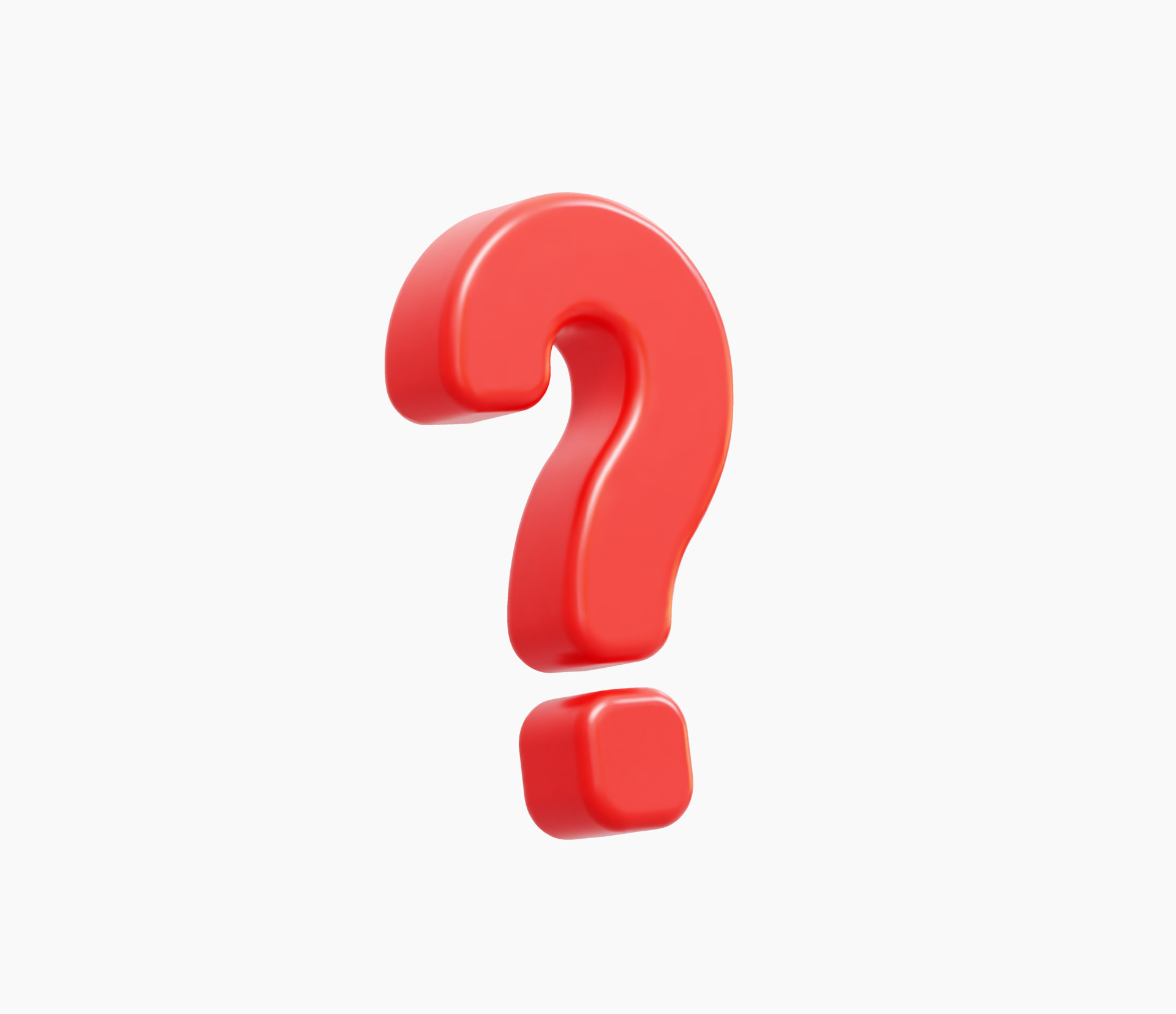 3d Realistic Red question mark vector Illustration 8110845 Vector Art