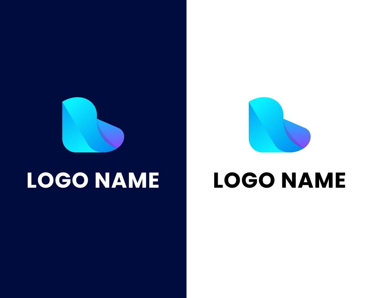 plantilla de diseño de logotipo moderno letra r vector