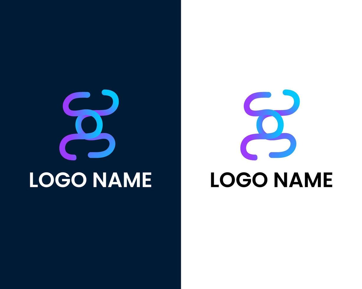letter s and b modern logo design template vector