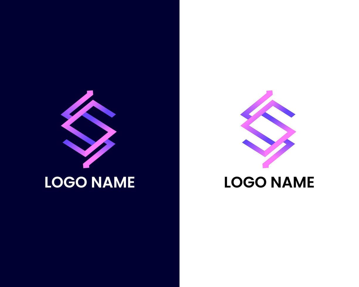 letter s creative modern logo design template vector