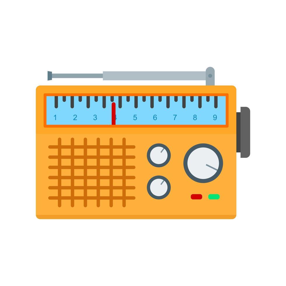 Radio Set Line Icon vector